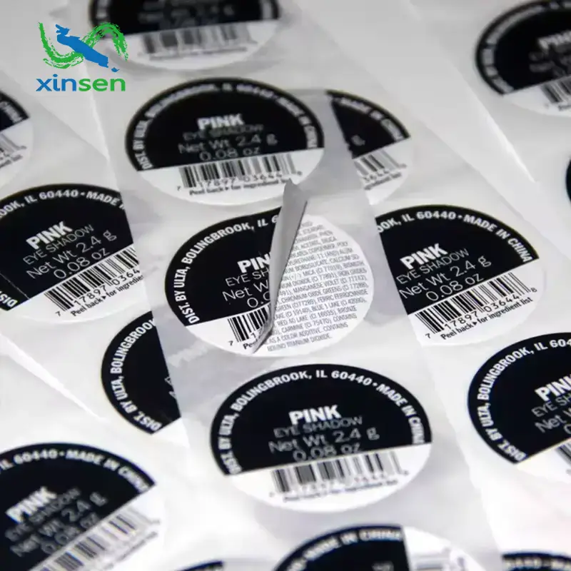 Små etiketter med flera lager